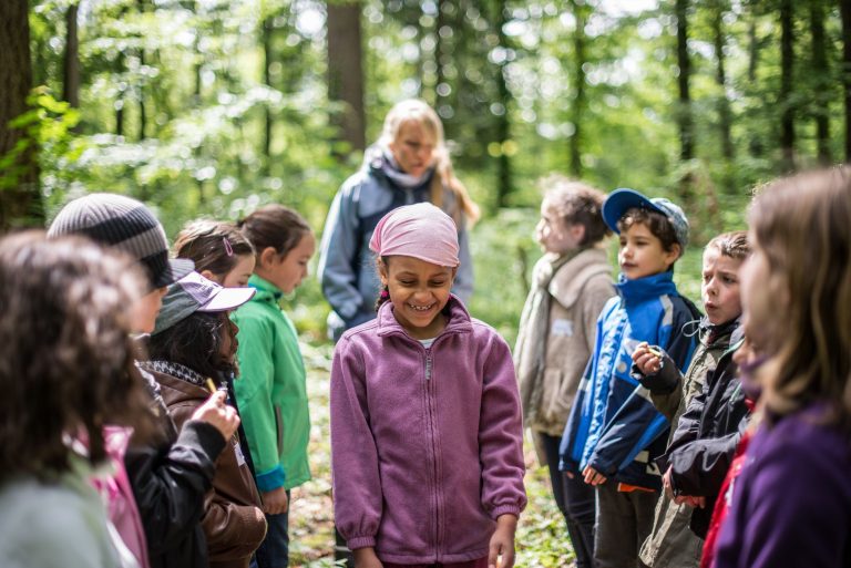 Unterricht im Wald