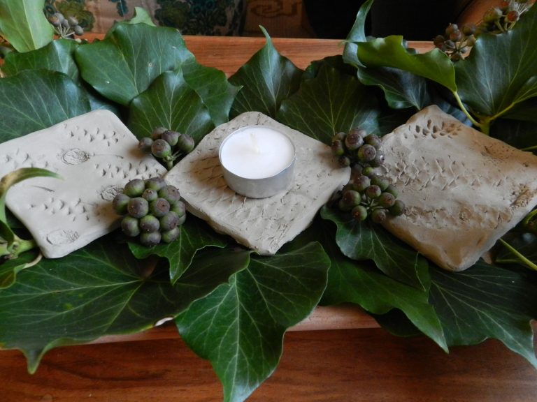 Weihnachtsdeko aus Lehm