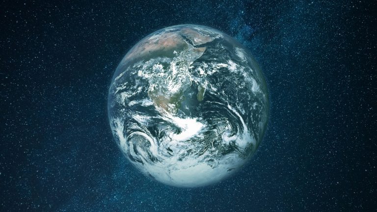Planet Erde, Blick aus dem Weltraum